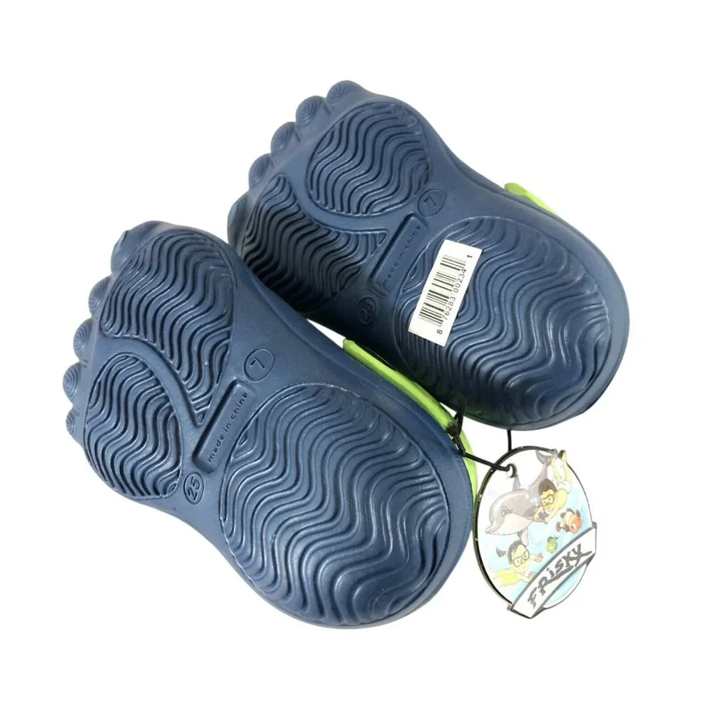Frisky Toddler Boys Clogs Slip On Plastic Water Friendly Navy Blue Size 7